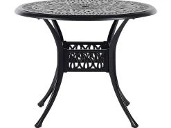 Tavolino Bistrot ANCONA 90 cm 90 cm Metallo Nero