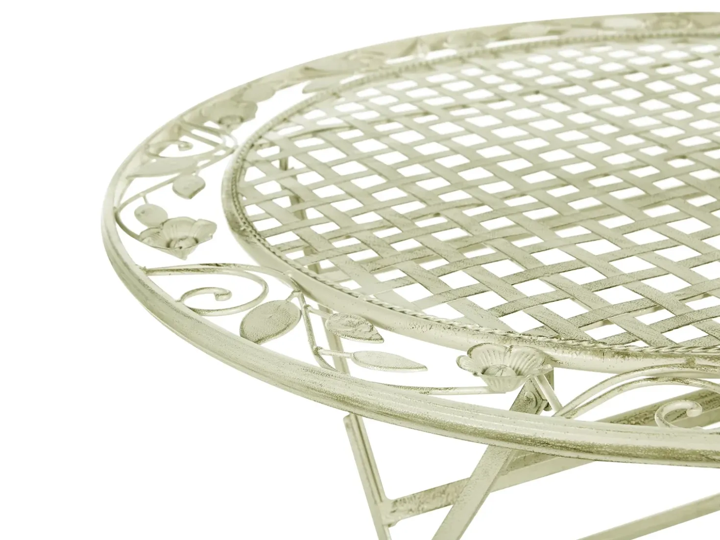Tavolino Bistrot BIVIO 70 cm 70 cm Metallo Verde chiaro