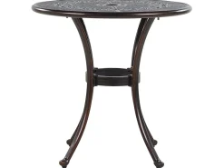 Tavolino Bistrot BOVINO 65 cm 65 cm Metallo Marrone scuro
