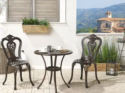 Tavolino Bistrot BOVINO 65 cm 65 cm Metallo Marrone scuro