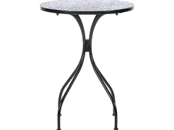 Tavolino Bistrot CAMPRENA 60 cm 60 cm Metallo Nero