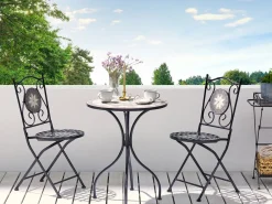 Tavolino Bistrot CARIATI 60 cm 60 cm Nero