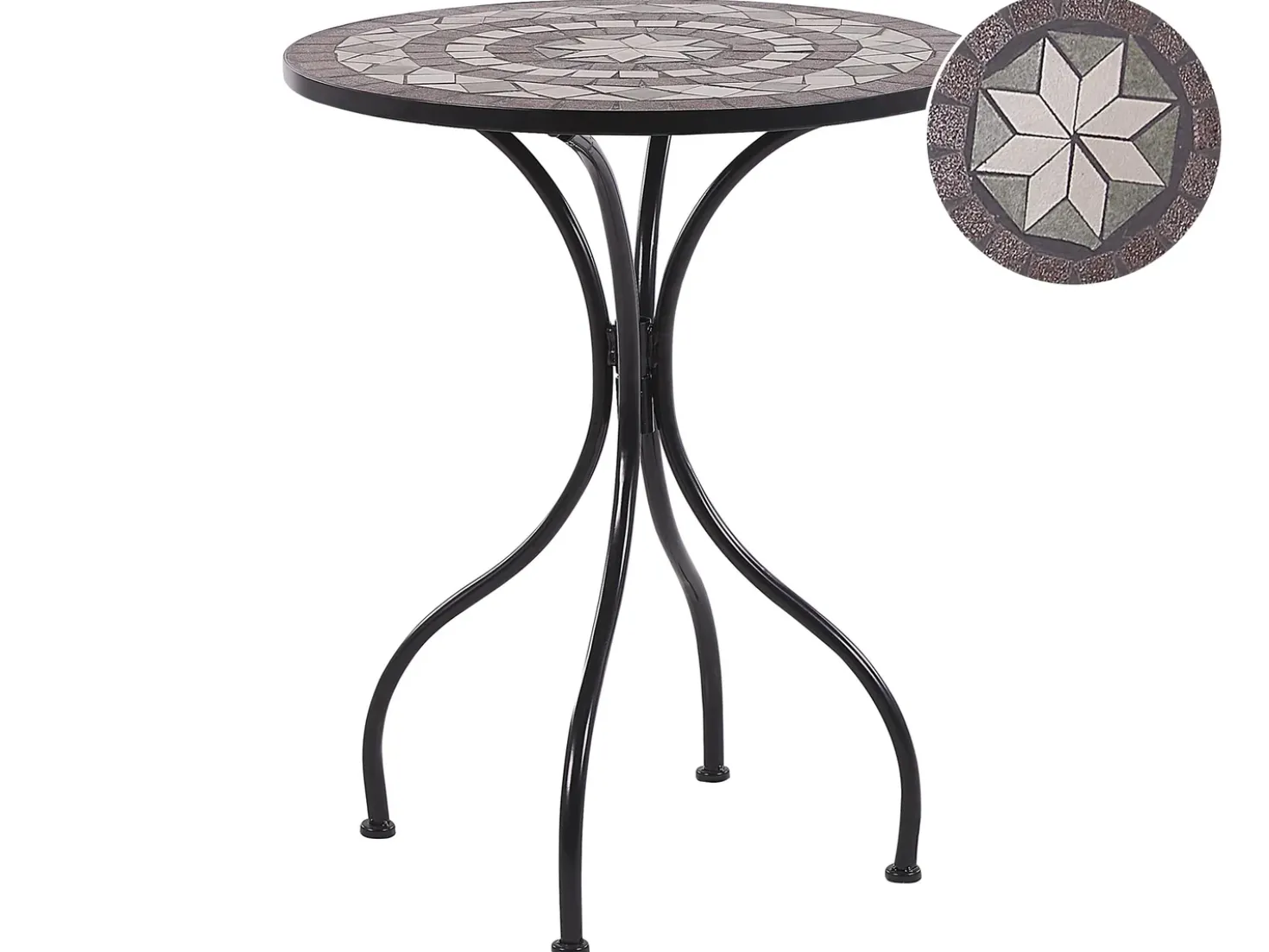 Tavolino Bistrot CARIATI 60 cm 60 cm Nero