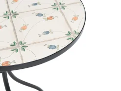 Tavolino Bistrot CARONA 60 cm 60 cm Metallo Nero
