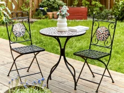Tavolino Bistrot CARPINO 60 cm 60 cm Nero