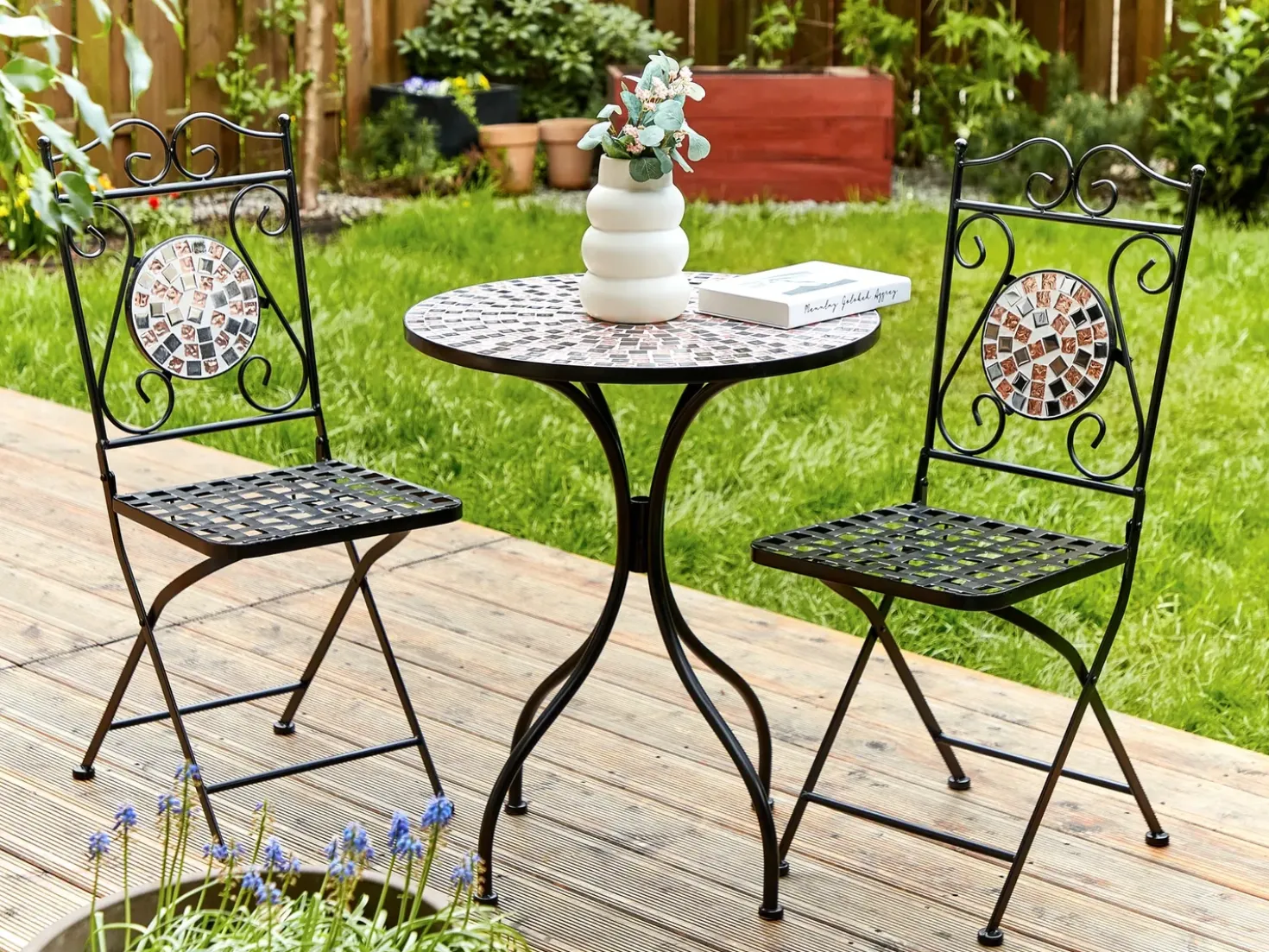 Tavolino Bistrot CARPINO 60 cm 60 cm Nero