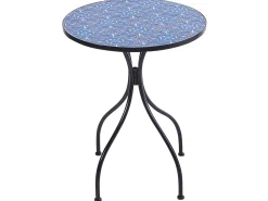 Tavolino Bistrot CIGLIANO 60 cm 60 cm Metallo Nero