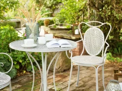 Tavolino Bistrot CILENTO 71 cm 71 cm Metallo Grigio