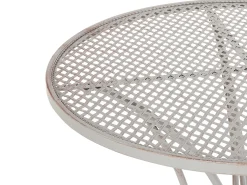 Tavolino Bistrot CILENTO 71 cm 71 cm Metallo Grigio