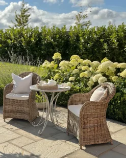 Tavolino Bistrot CILENTO 71 cm 71 cm Metallo Grigio