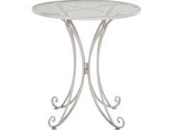 Tavolino Bistrot CILENTO 71 cm 71 cm Metallo Grigio