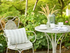 Tavolino Bistrot CILENTO 71 cm 71 cm Metallo Grigio