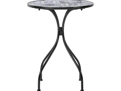 Tavolino Bistrot CIVITA 60 cm 60 cm Metallo Nero