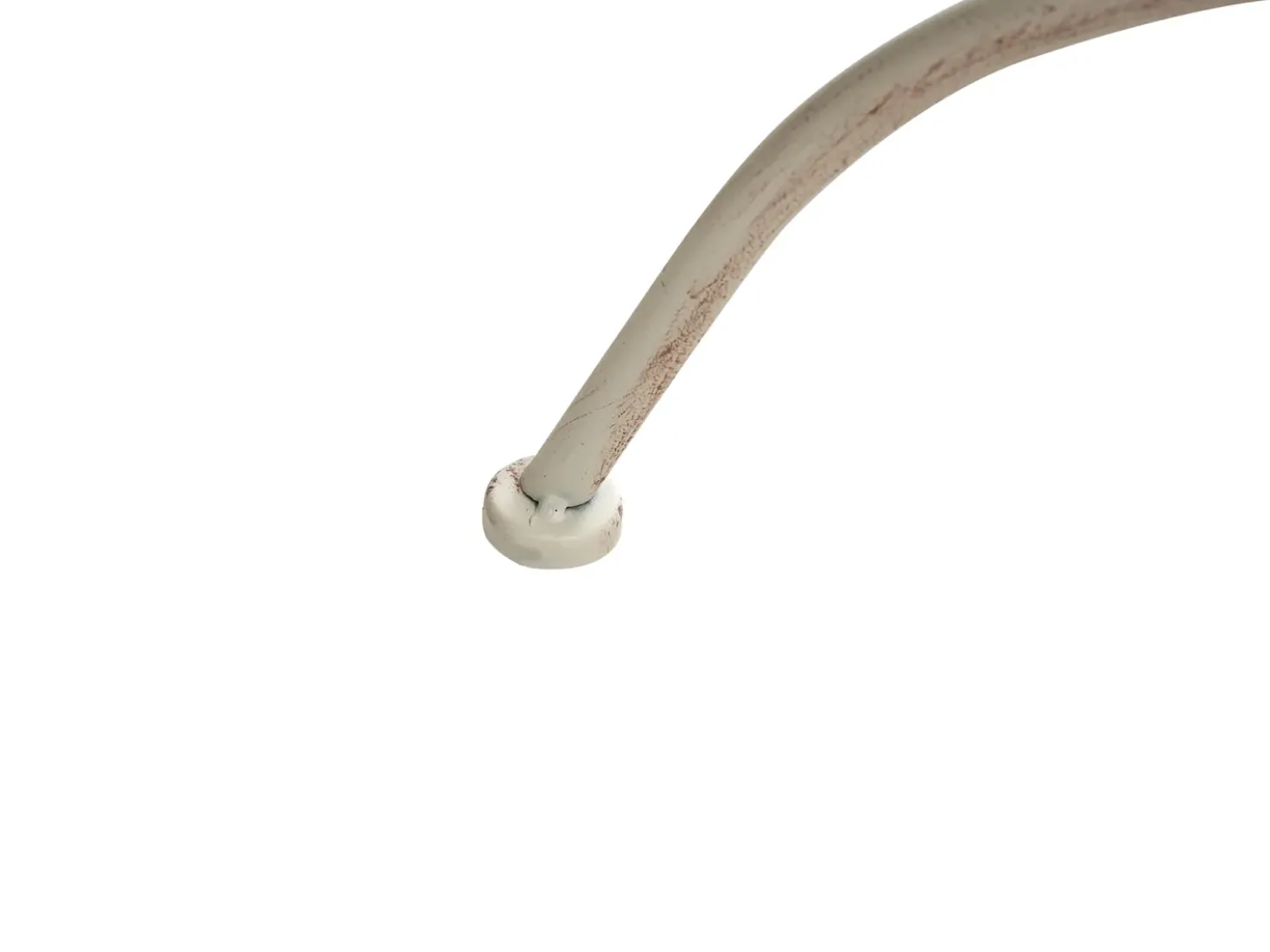 Tavolino Bistrot COGGIA 80 cm 37 cm Metallo Beige chiaro