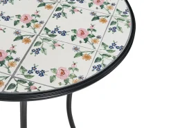 Tavolino Bistrot COLLIO 60 cm 60 cm Metallo Nero