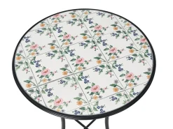 Tavolino Bistrot COLLIO 60 cm 60 cm Metallo Nero
