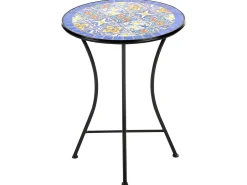 Tavolino Bistrot CORIANO 60 cm 60 cm Metallo Nero