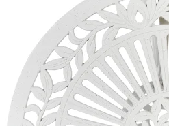 Tavolino Bistrot DASCIO 61 cm 61 cm Metallo Bianco sporco