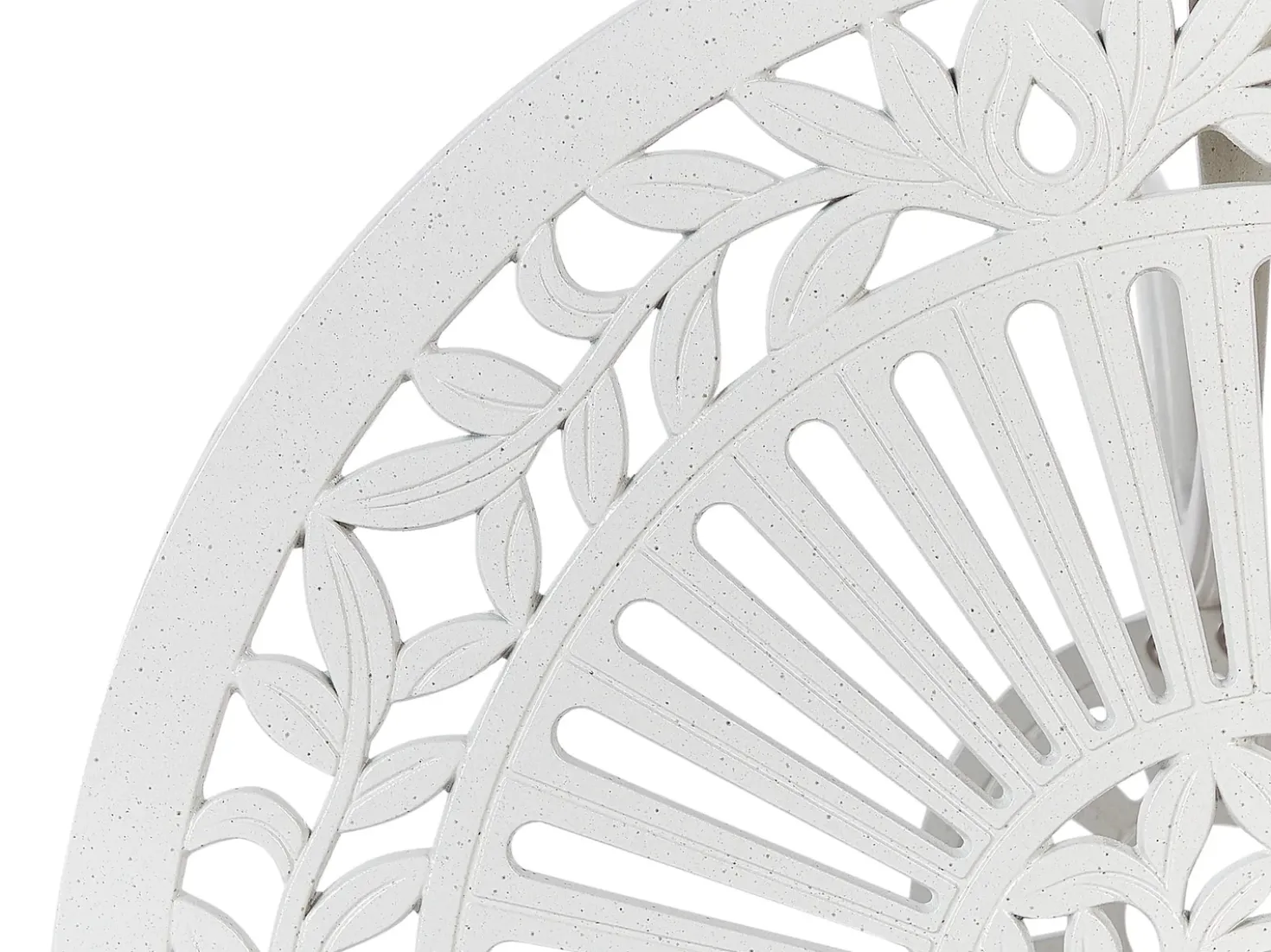 Tavolino Bistrot DASCIO 61 cm 61 cm Metallo Bianco sporco