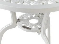 Tavolino Bistrot DASCIO 61 cm 61 cm Metallo Bianco sporco