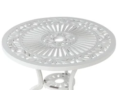 Tavolino Bistrot DASCIO 61 cm 61 cm Metallo Bianco sporco