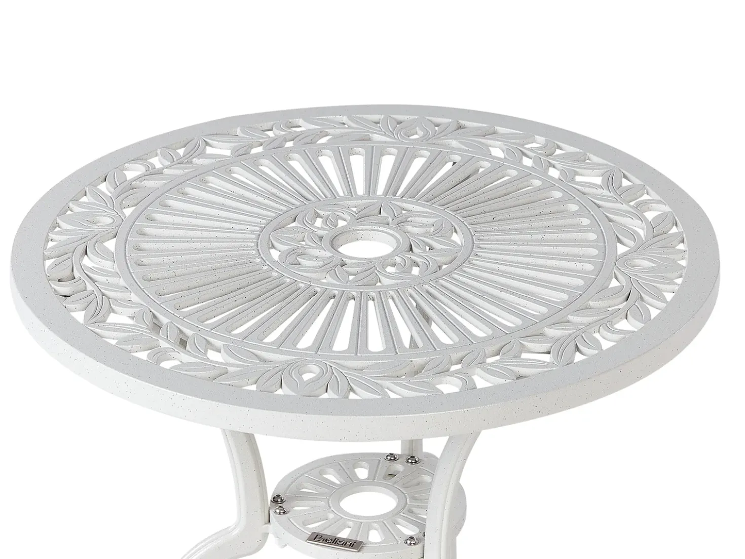 Tavolino Bistrot DASCIO 61 cm 61 cm Metallo Bianco sporco