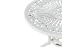 Tavolino Bistrot DASCIO 61 cm 61 cm Metallo Bianco sporco