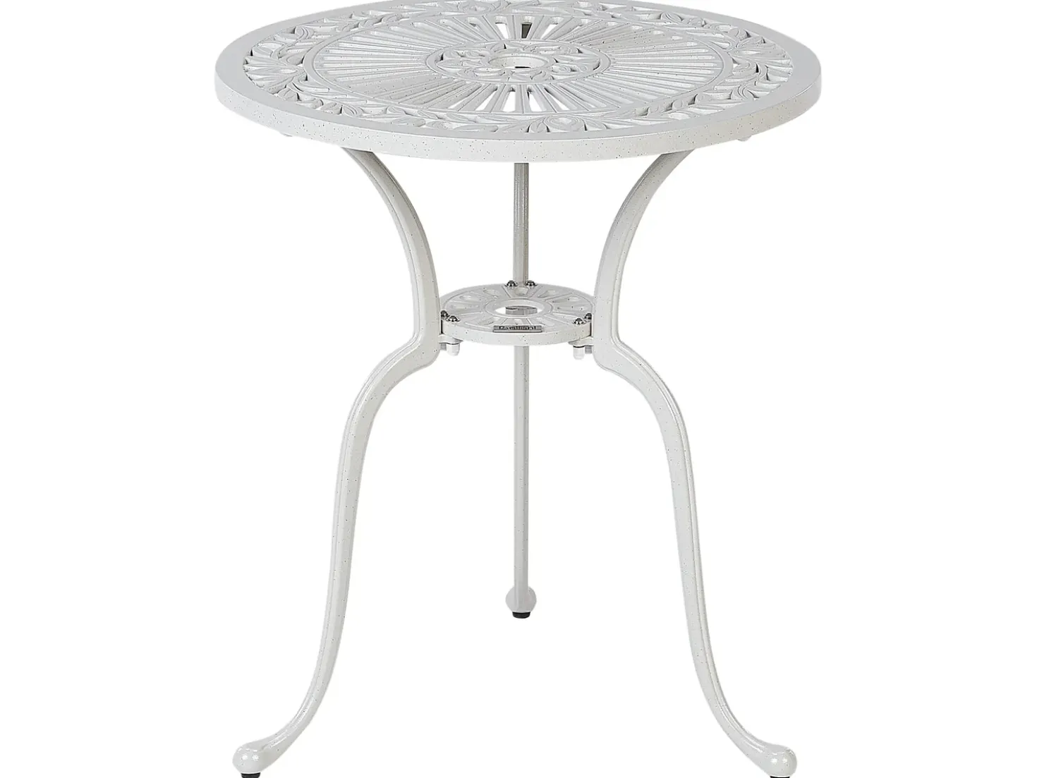 Tavolino Bistrot DASCIO 61 cm 61 cm Metallo Bianco sporco