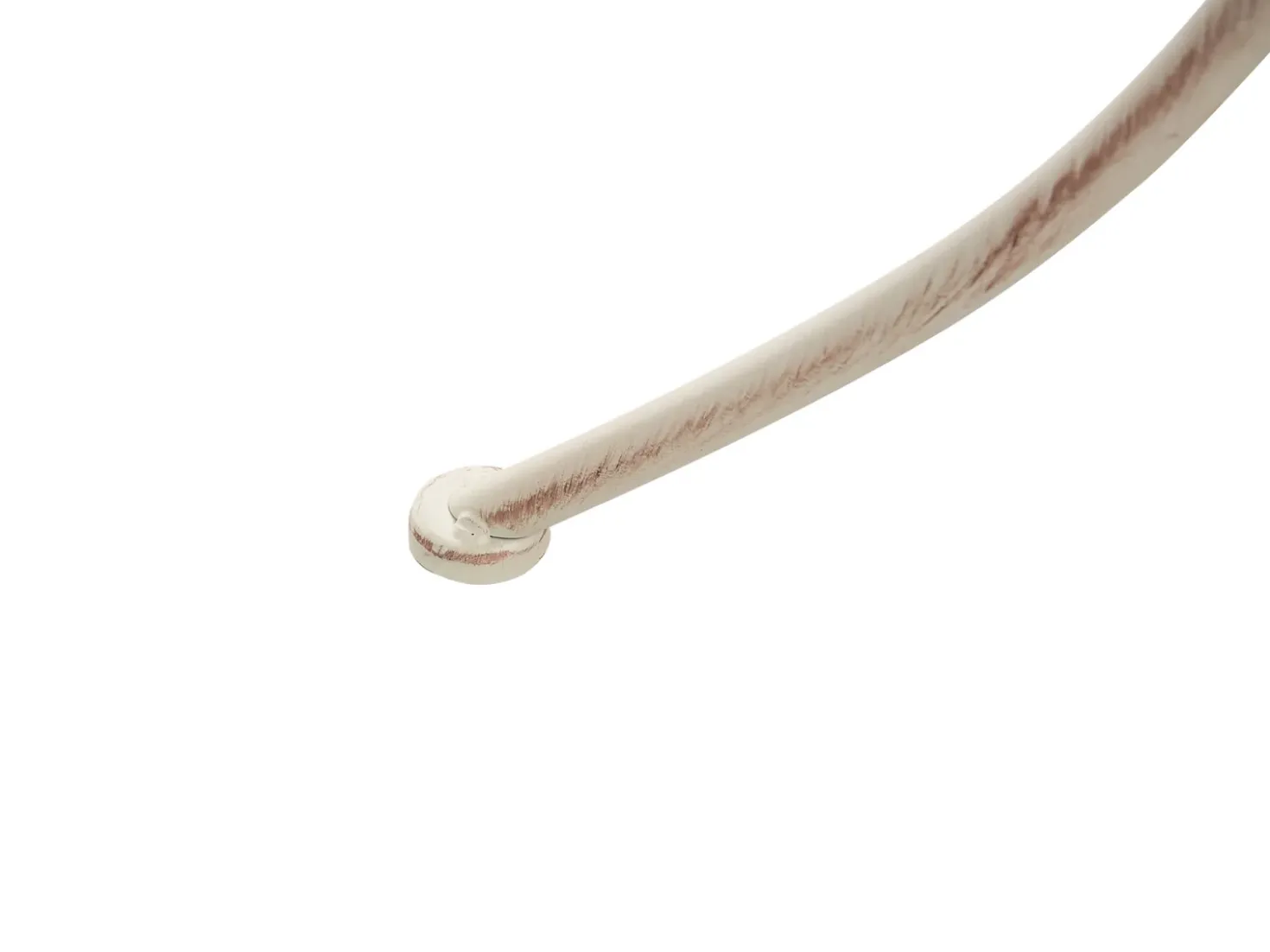 Tavolino Bistrot JUINA 80 cm 36 cm Metallo Beige chiaro