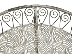 Tavolino Bistrot NURRA 80 cm 36 cm Metallo Grigio