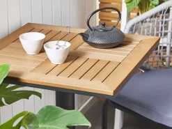 Tavolino Bistrot PALMI 60 cm 60 cm Simil legno Marrone