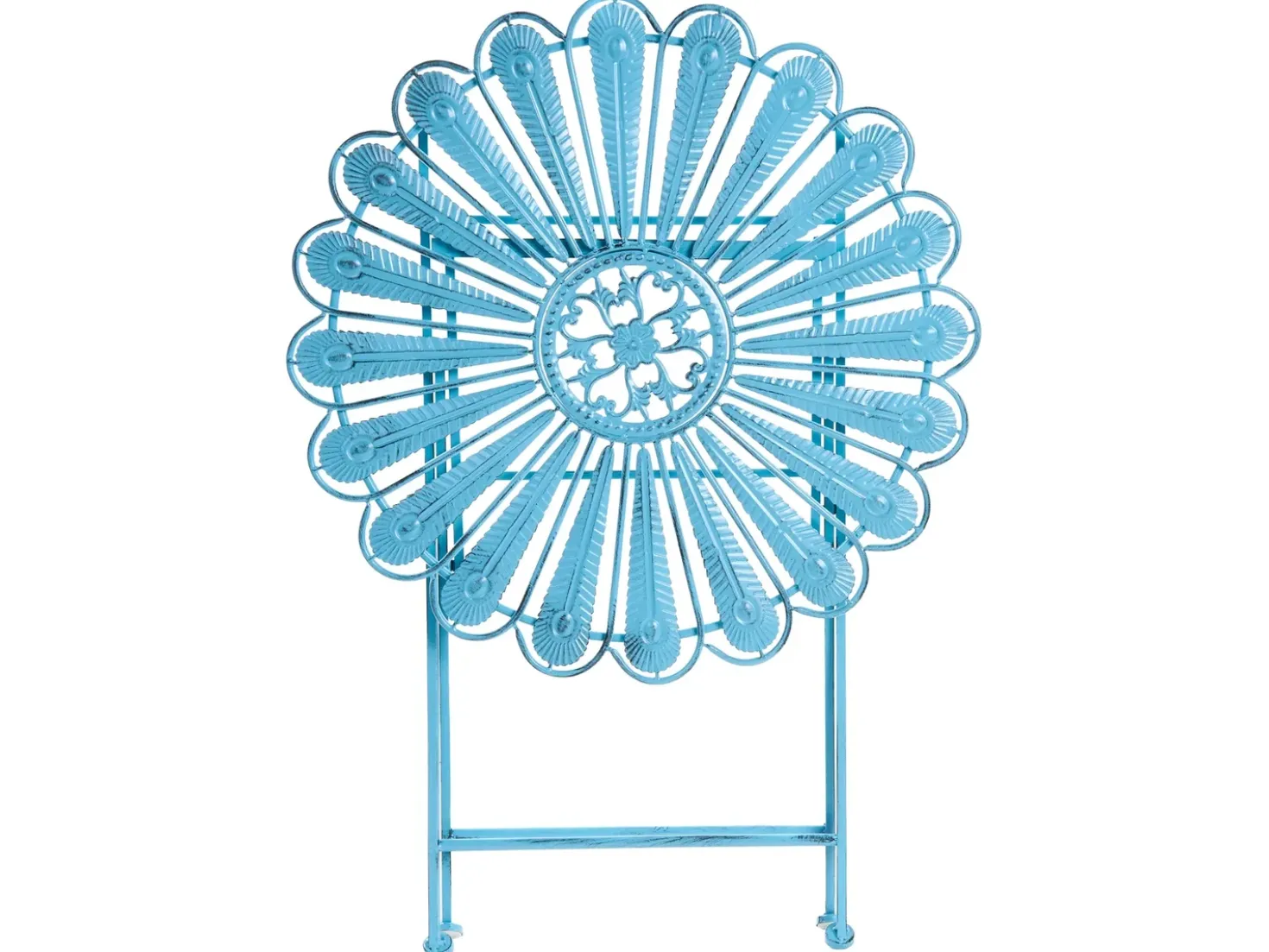 Tavolino Bistrot PAVIA 71 cm 71 cm Metallo Blu