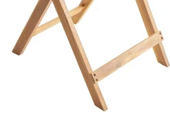 Tavolino Bistrot PROSSEDI 60 cm 60 cm Legno d'acacia Marrone