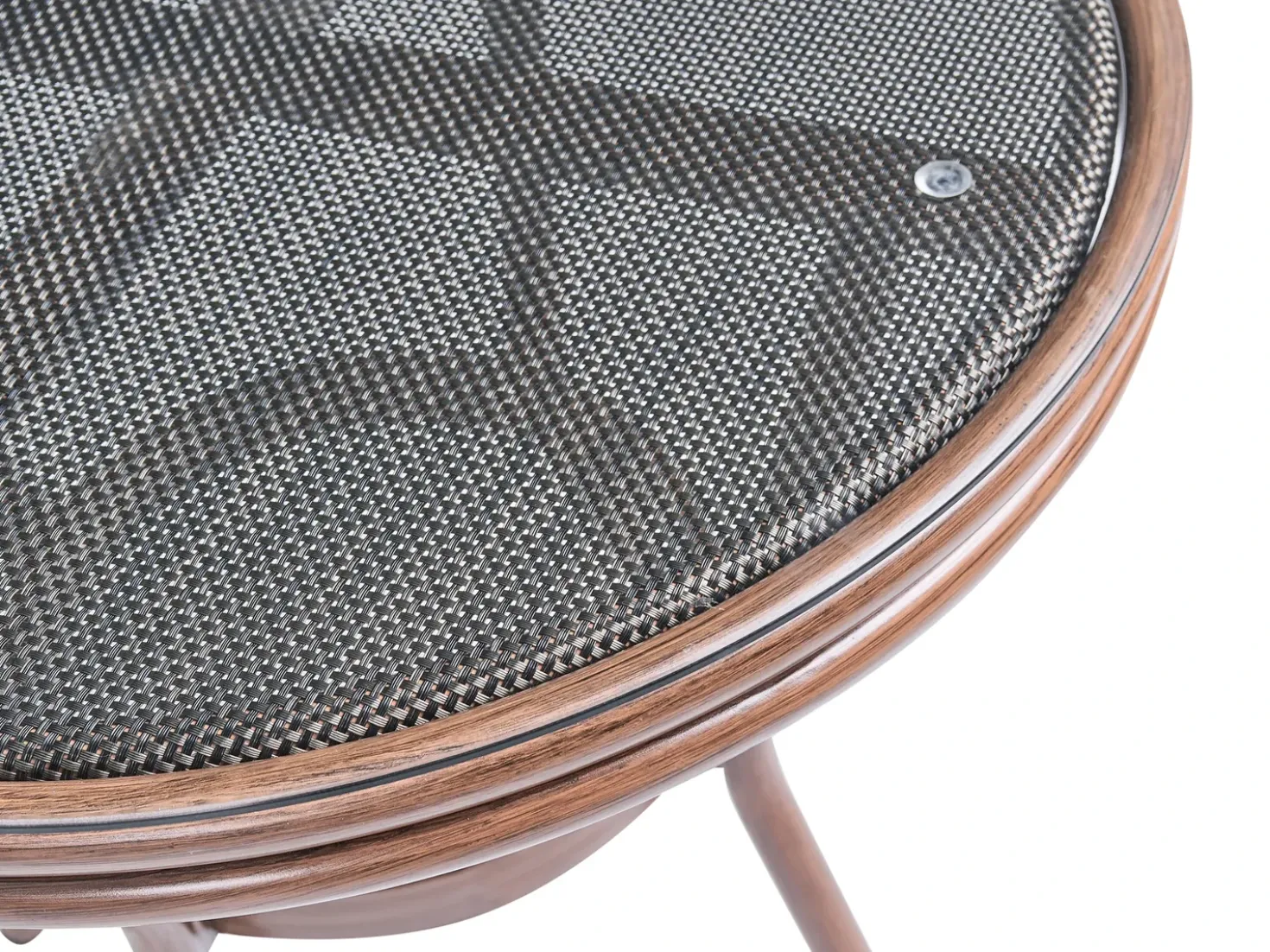 Tavolino Bistrot RIFREDDO 70 cm 70 cm Vetro temperato Grigio