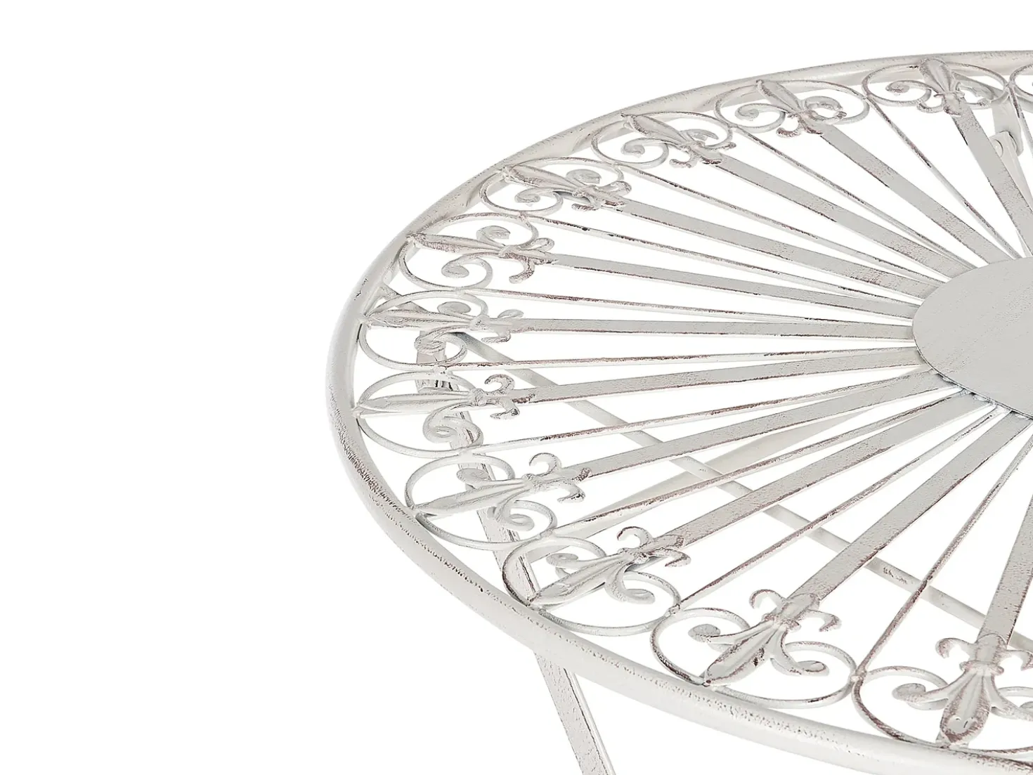 Tavolino Bistrot SCAFA 70 cm 70 cm Metallo Bianco