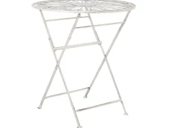 Tavolino Bistrot SCAFA 70 cm 70 cm Metallo Bianco