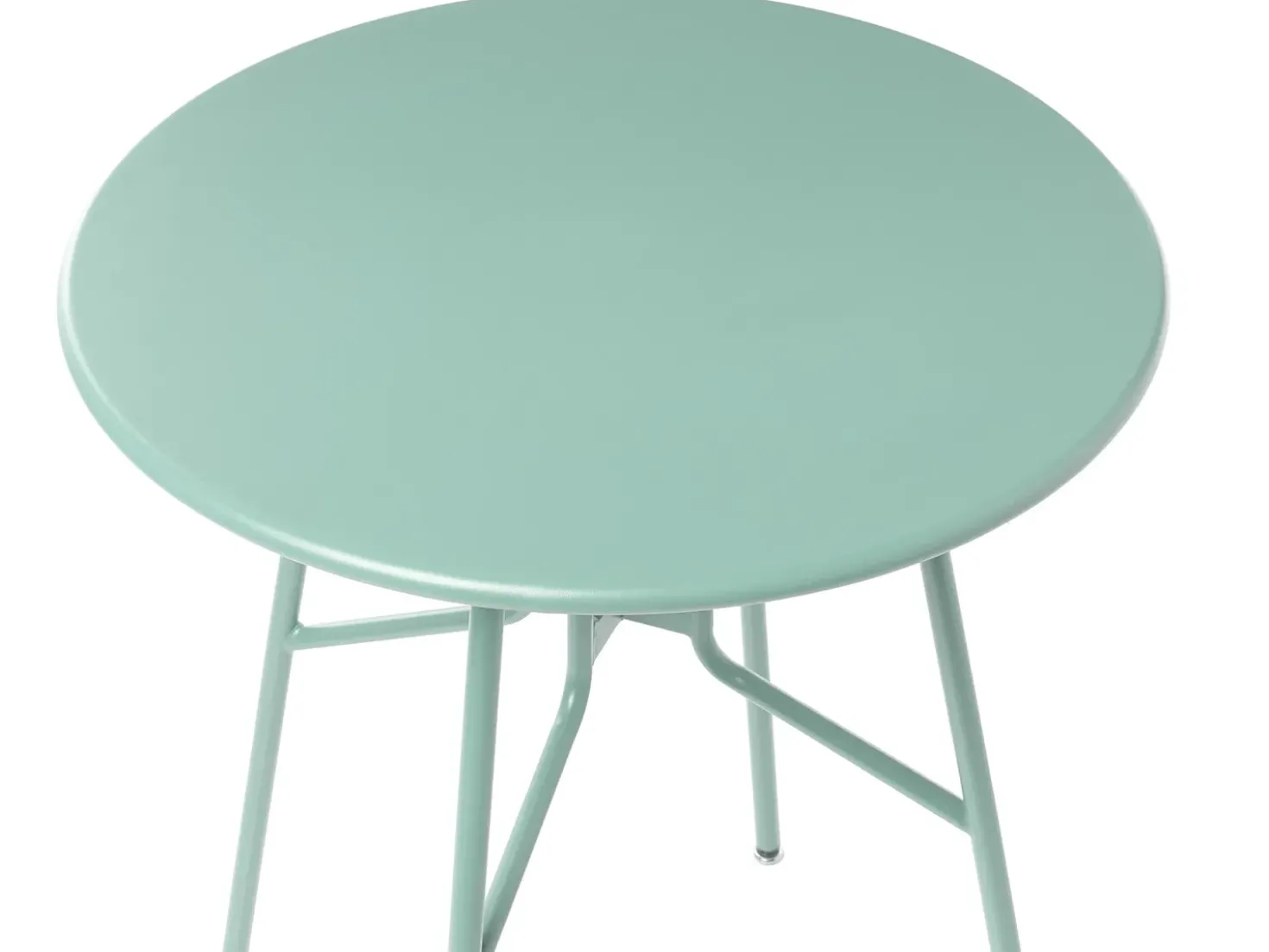 Tavolino Bistrot TALTAL 64 cm 64 cm Metallo Verde chiaro