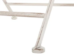 Tavolino Bistrot TRIESTE 70 cm 70 cm Metallo Beige chiaro
