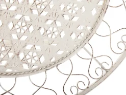 Tavolino Bistrot TRIESTE 70 cm 70 cm Metallo Beige chiaro