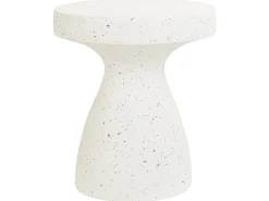 Tavolino BIVIERE 39 cm 39 cm Effetto terrazzo Terrazzo Bianco
