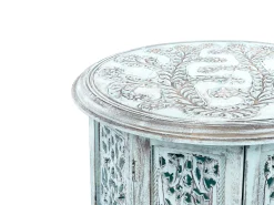Tavolino BORAI Legno di mango Azzurro