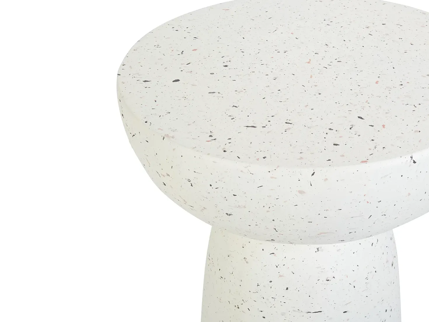 Tavolino CADINI 33 cm 33 cm Effetto terrazzo Terrazzo Bianco