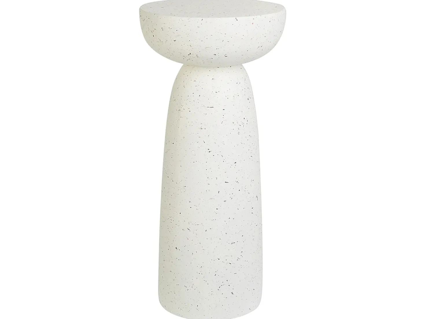 Tavolino CADINI 33 cm 33 cm Effetto terrazzo Terrazzo Bianco