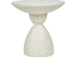 Tavolino CAFFI 50 cm 50 cm Terrazzo Bianco