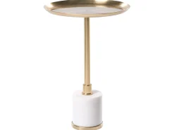 Tavolino CAMELO Metallo Marmo bianco