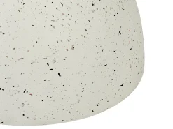 Tavolino CAORIA 40 cm 40 cm Effetto terrazzo Terrazzo Bianco