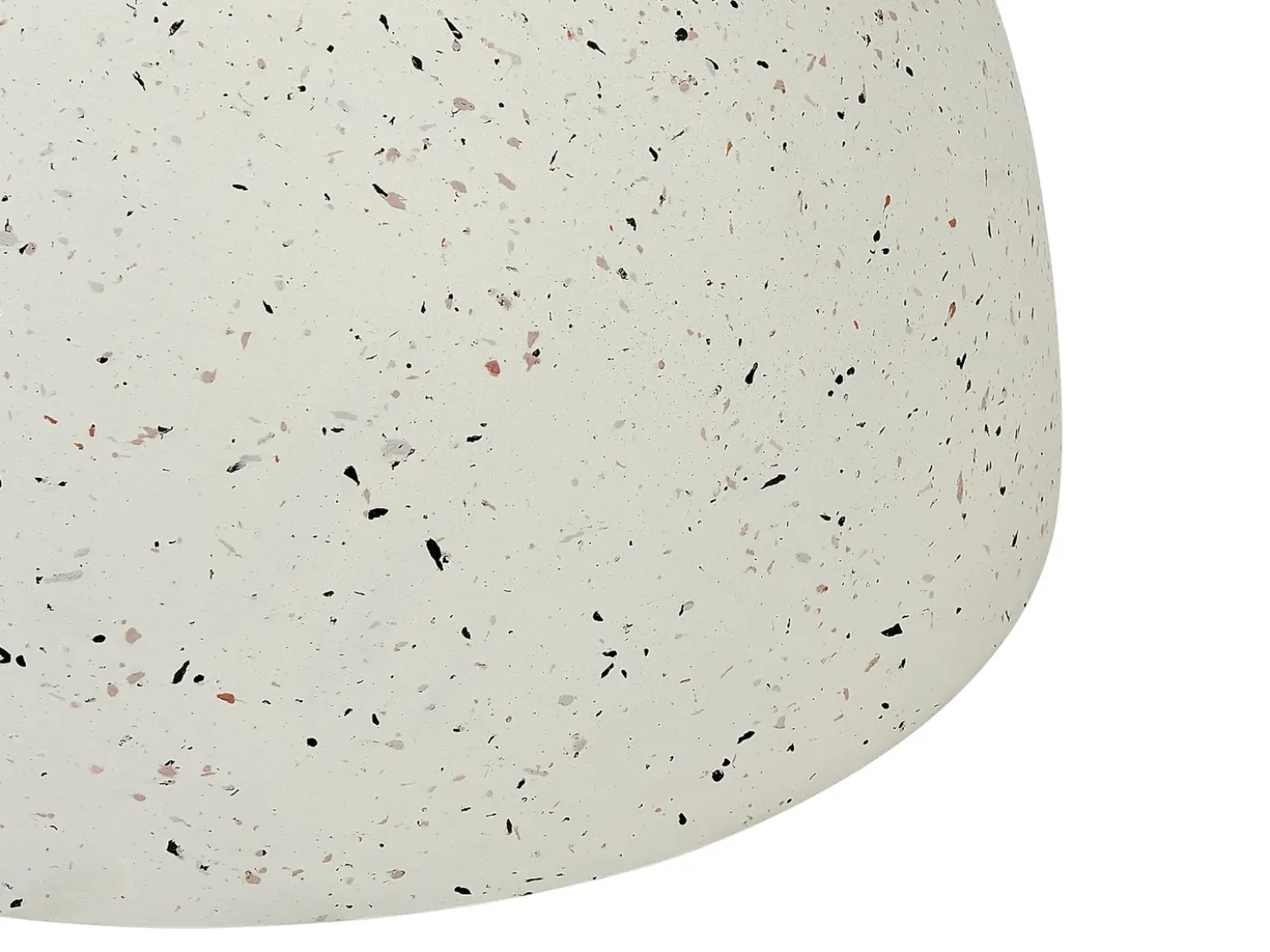 Tavolino CAORIA 40 cm 40 cm Effetto terrazzo Terrazzo Bianco