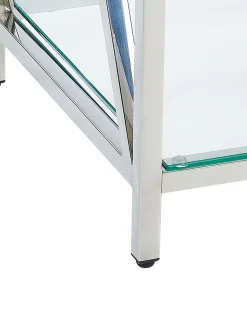 Tavolino consolle AUDET Vetro temperato Argento