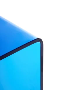 Tavolino consolle KENDALL Vetro temperato Blu