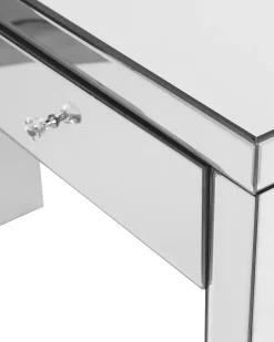 Tavolino consolle MARLE Argento specchiato